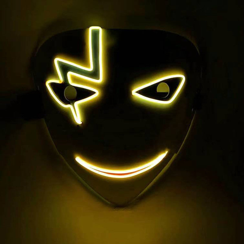 LED Luminous Mask – Glow-in-the-Dark Halloween & Party Mask | Light-Up Festival Face Gear