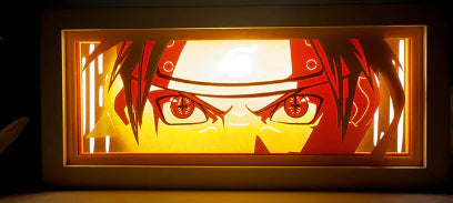 Anime LED Paper Cut Box Frame Light — 3D Shadow Art Lamp with Remote Control (One Set)