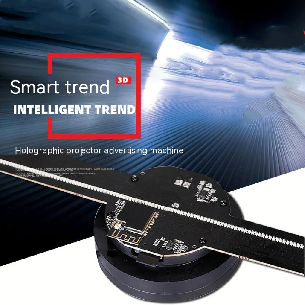 3D Hologram Fan Projector — Naked-Eye 3D Display for Events, Parties & Home Décor | Smart Bluetooth Visual Projector