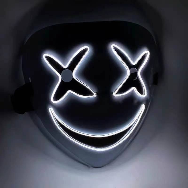 LED Luminous Mask – Glow-in-the-Dark Halloween & Party Mask | Light-Up Festival Face Gear