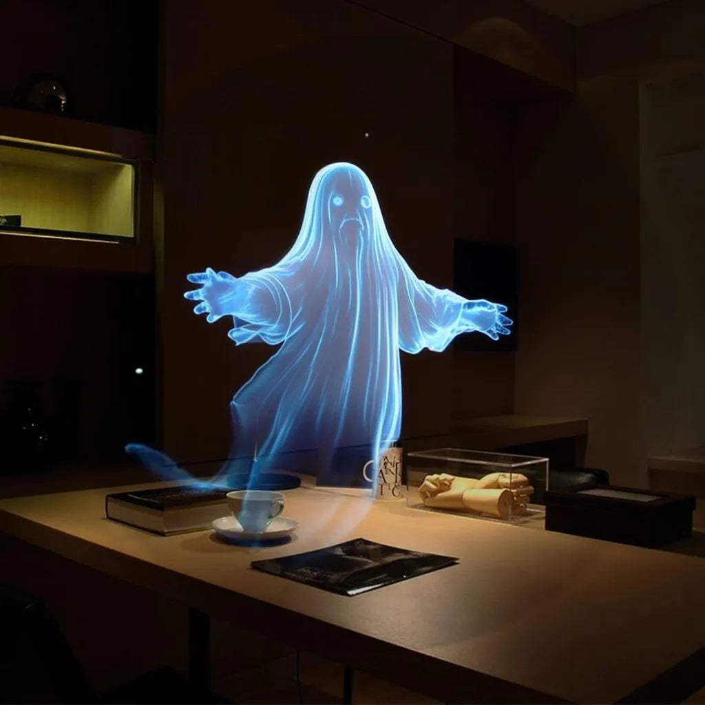 3D Hologram Fan Projector — Naked-Eye 3D Display for Events, Parties & Home Décor | Smart Bluetooth Visual Projector