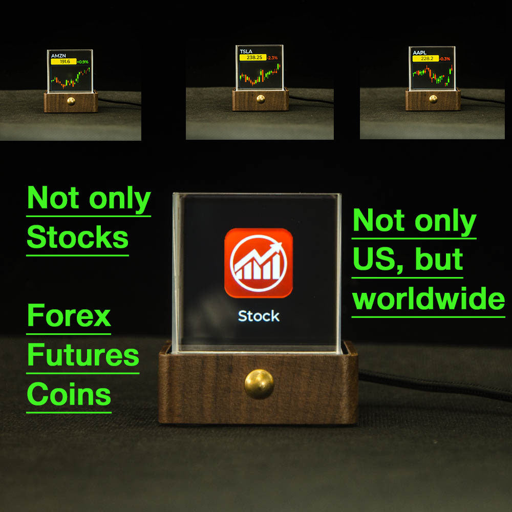 Creative Crystal LED Display Clock – Modern Animated Glass Ornament for Home & Office Decor