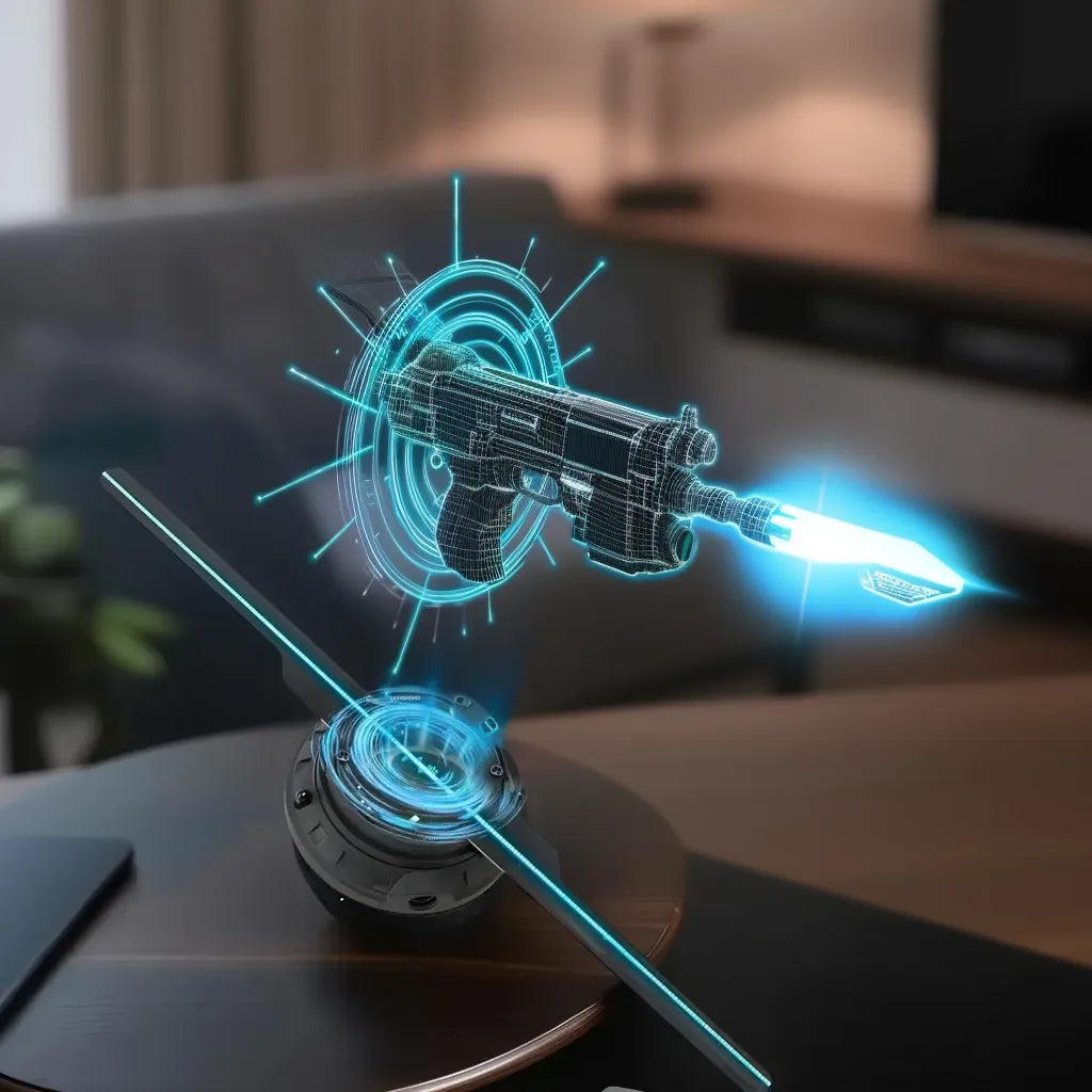 3D Hologram Fan Projector — Naked-Eye 3D Display for Events, Parties & Home Décor | Smart Bluetooth Visual Projector
