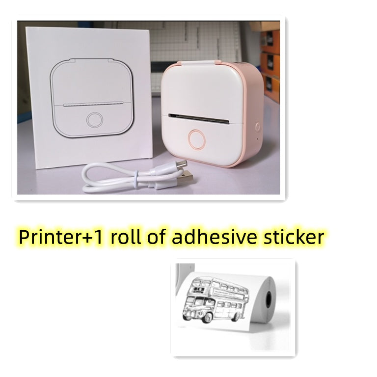 Portable Mini Thermal Printer – Bluetooth Label & Photo Printer for Students & Home Use