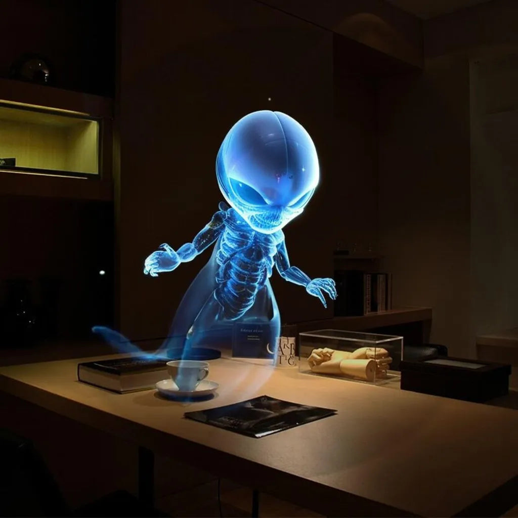 3D Hologram Fan Projector — Naked-Eye 3D Display for Events, Parties & Home Décor | Smart Bluetooth Visual Projector
