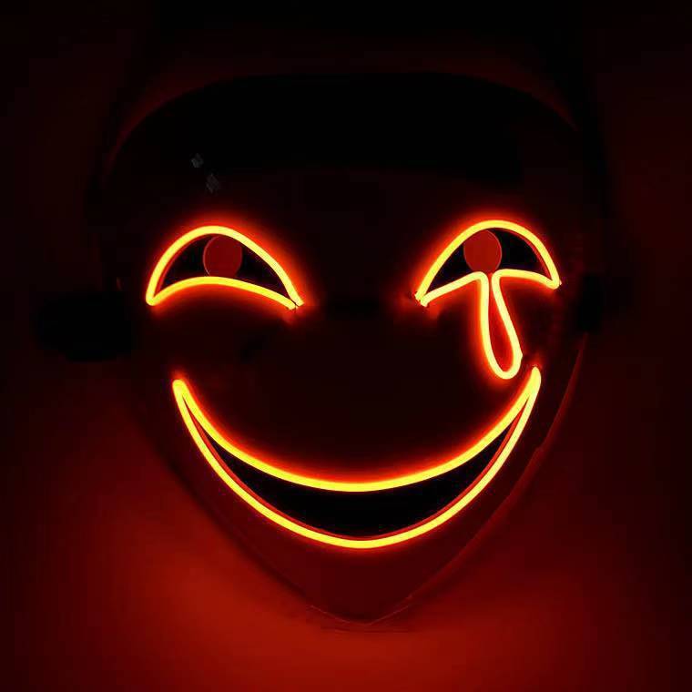 LED Luminous Mask – Glow-in-the-Dark Halloween & Party Mask | Light-Up Festival Face Gear