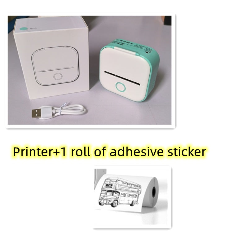 Portable Mini Thermal Printer – Bluetooth Label & Photo Printer for Students & Home Use