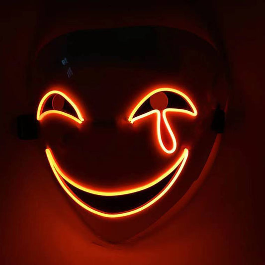 LED Luminous Mask – Glow-in-the-Dark Halloween & Party Mask | Light-Up Festival Face Gear