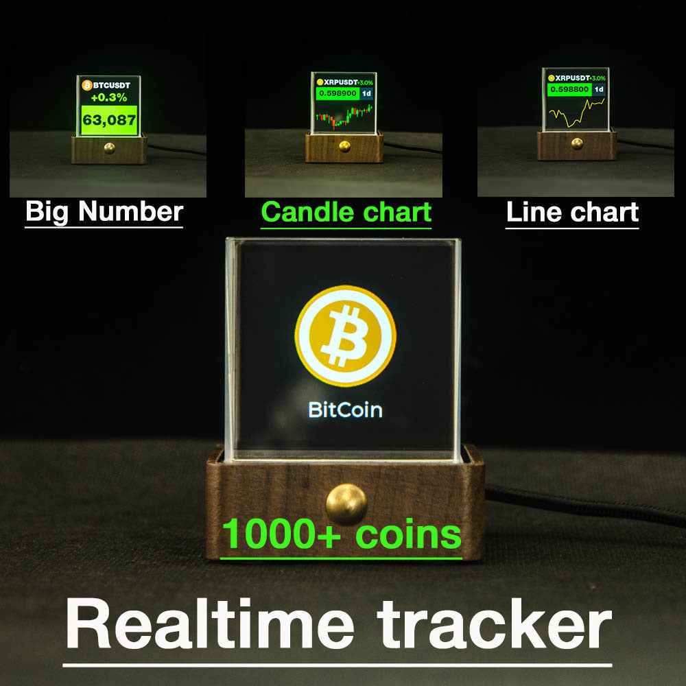 Creative Crystal LED Display Clock – Modern Animated Glass Ornament for Home & Office Decor