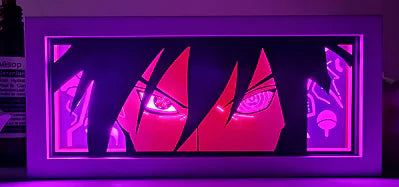 Anime LED Paper Cut Box Frame Light — 3D Shadow Art Lamp with Remote Control (One Set)